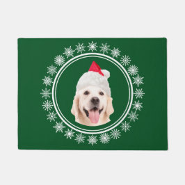 Felpudo Recepción del navidad de Santa del perro del