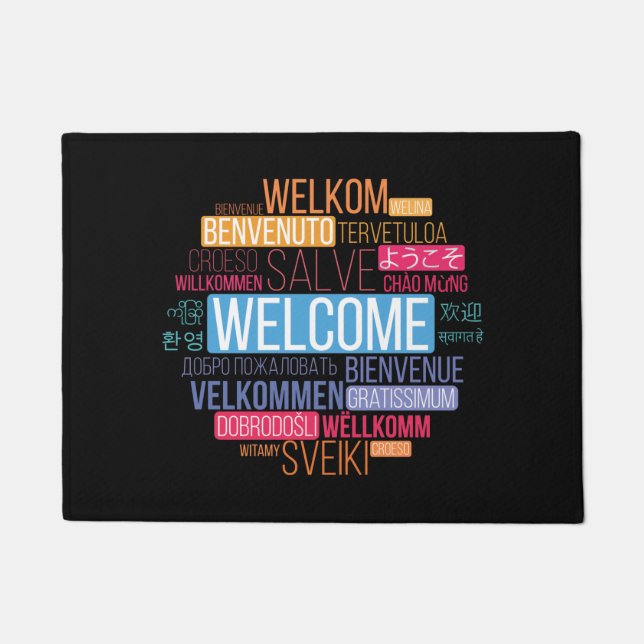 Felpudo Recepción en otros idiomas (Anverso)