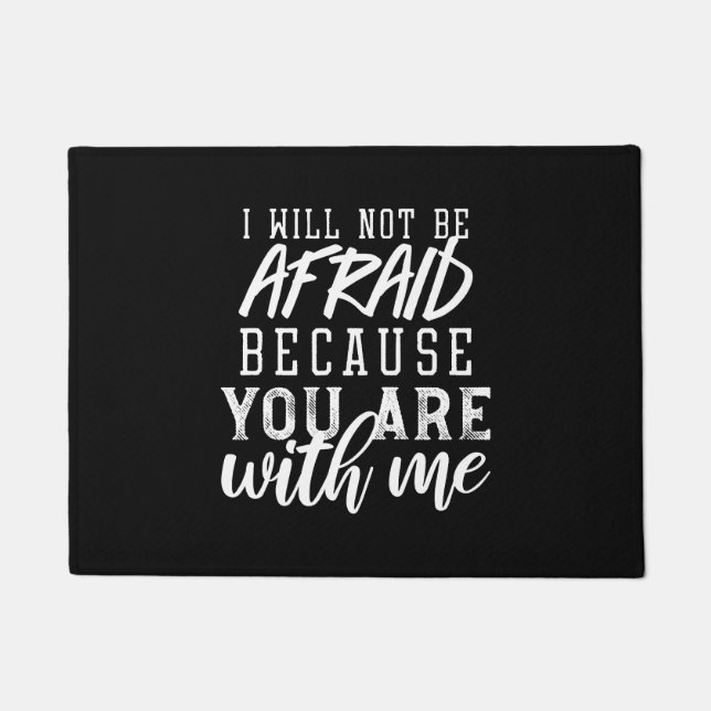 Felpudo Recordatorio basado en la fe: confianza en el Seño (Anverso)