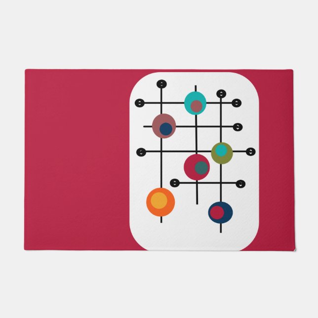 Felpudo Rectángulo de mediados del siglo  (Anverso)