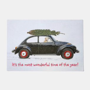 Felpudo Recuperador de oro en el viejo auto