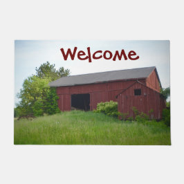 Felpudo Red Amish Barn