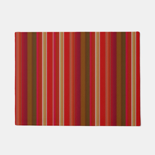 Felpudo Red and Gold Stripes (Anverso)