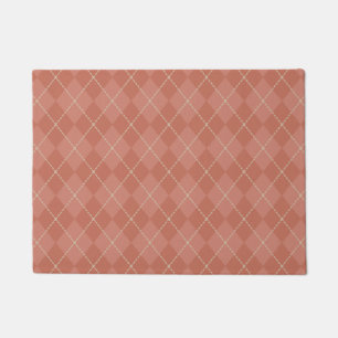 Felpudo Red Argyle Doormat