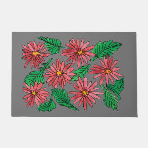 Felpudo Red Daisies