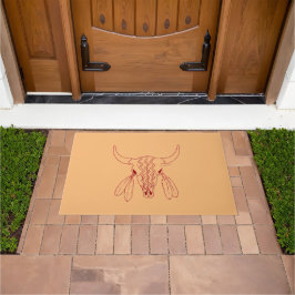 Felpudo Red Ghost Dance Buffalo línea tan doormat