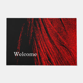 Felpudo Red Horse Mane Resumen de bienvenida