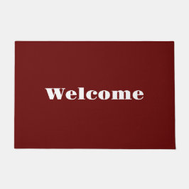 Felpudo Red oscuro de bienvenida