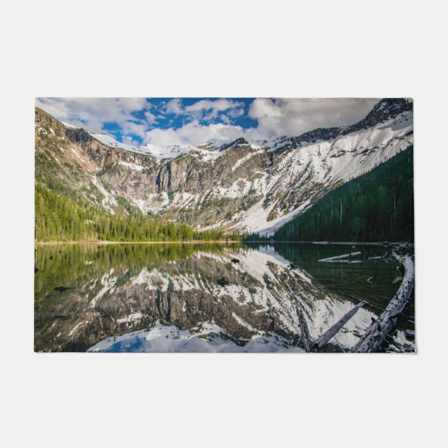 Felpudo Reflexión en el lago Avalanche (Anverso)