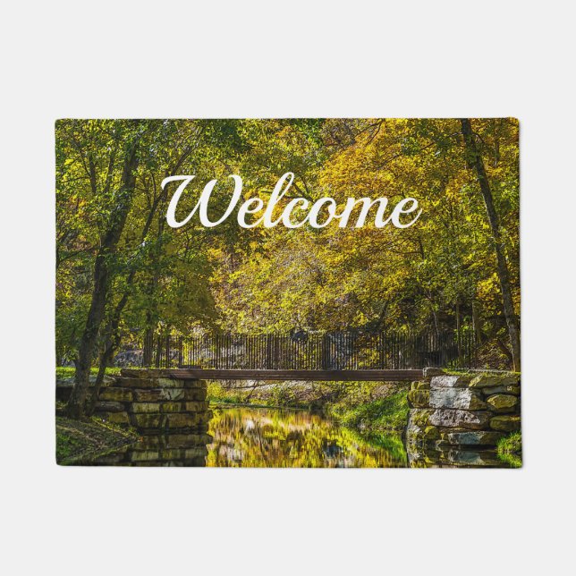 Felpudo Reflexiones que comienzan la bienvenida pintoresca (Anverso)