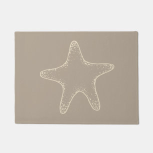 Felpudo Regalo de berenjena de mar Starfish Beach Doormat 