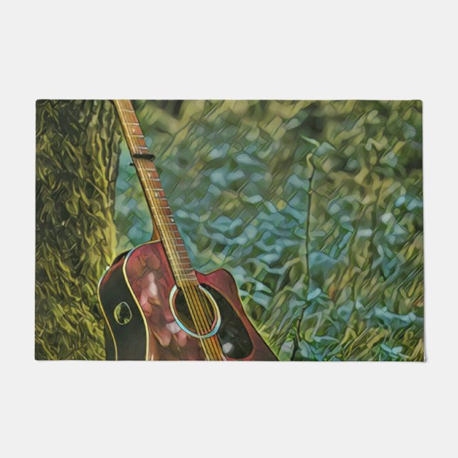 Felpudo Regalo de cumpleaños de Guitariano (Anverso)