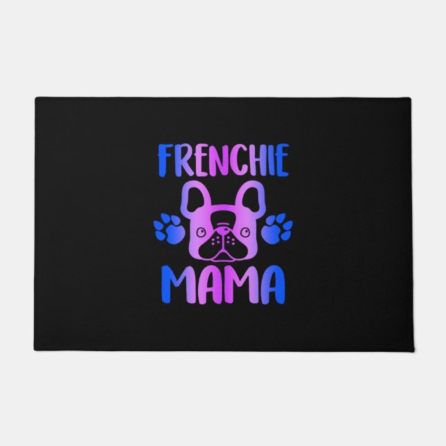 Felpudo Regalo de mamá del perro Bulldog francés Frenchie  (Anverso)