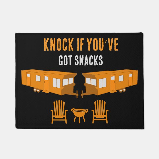 Felpudo Regalo estático de la casa de la caravana (Anverso)