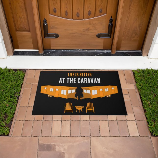 Felpudo Regalo estático de la casa de la caravana (Exterior)