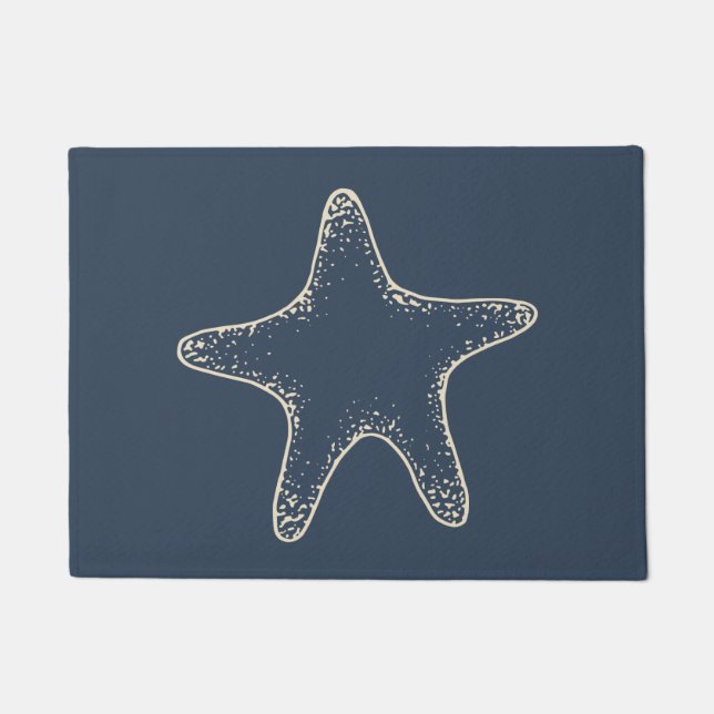 Felpudo Regalo Nautical Starfish Doormat Rug Mat (Anverso)