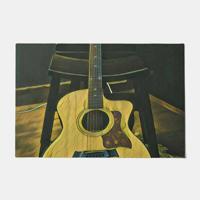 Felpudo Regalo para un amigo guitarrista (Anverso)