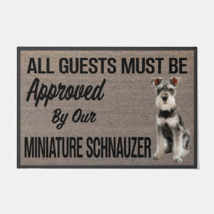 Felpudo Regalo Schnauzer en miniatura, Personalizado perso