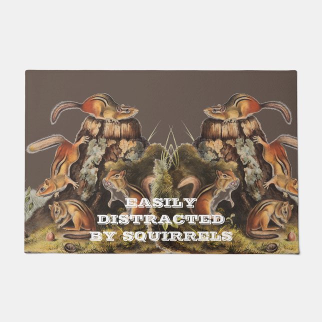 Felpudo Regalos de ardilla de personalizado (Anverso)