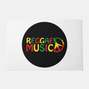 Felpudo Reggae Diseño musical, arte de reggae