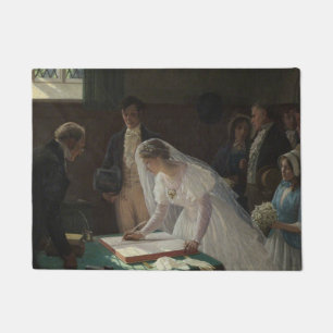 Felpudo Registro de Bodas (por Edmund Blair Leighton)