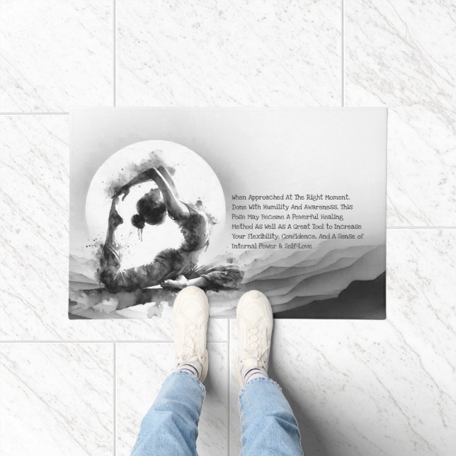 Felpudo Reiki de yoga de una pierna de paloma de pichón de (Interior)