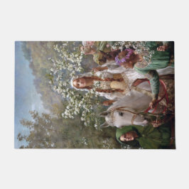 Felpudo Reina medieval Guinevere (por John Collier)