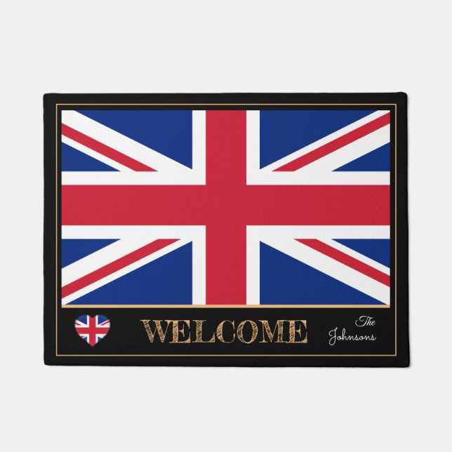 Felpudo Reino Unido y Bandera Británica, Inglaterra/deport (Anverso)