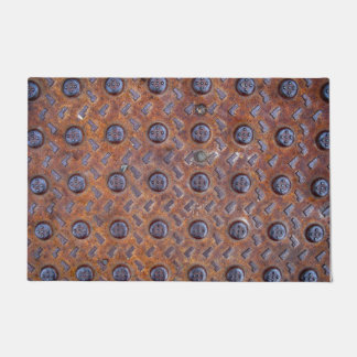 Felpudo Rejilla metalizado envejecida en estera de puerta