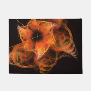 Felpudo relámpagos arte abstracto