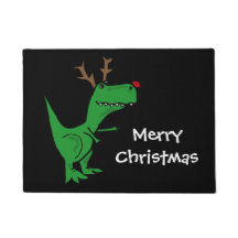 Reno divertido del navidad del dinosaurio de T-Rex