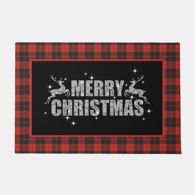 Felpudo Renos navideños en salsa (Anverso)