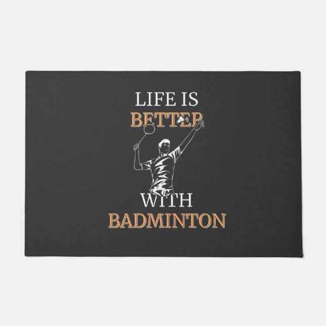 Felpudo Reproductor de Badminton (Anverso)