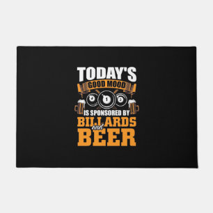 Felpudo Reproductor de Billiards Hoy Billar Y Cerveza
