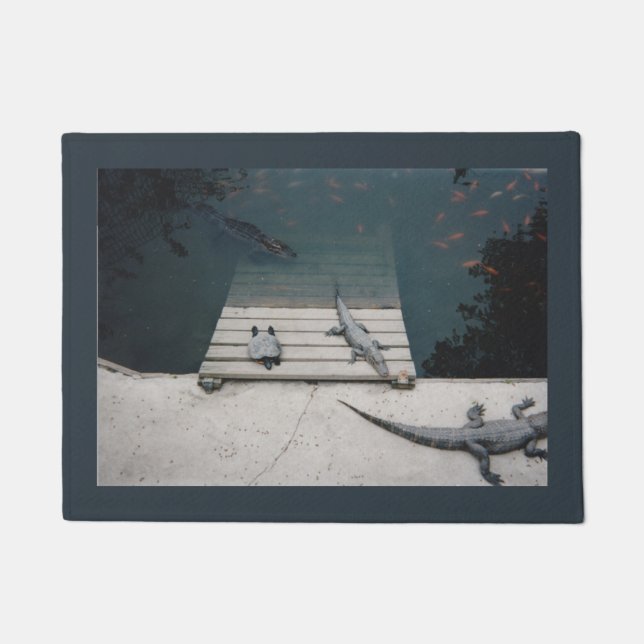 Felpudo Reptiles Basking (Anverso)