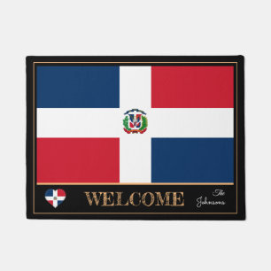 Felpudo República Dominicana/Casa de bandera dominicana/B