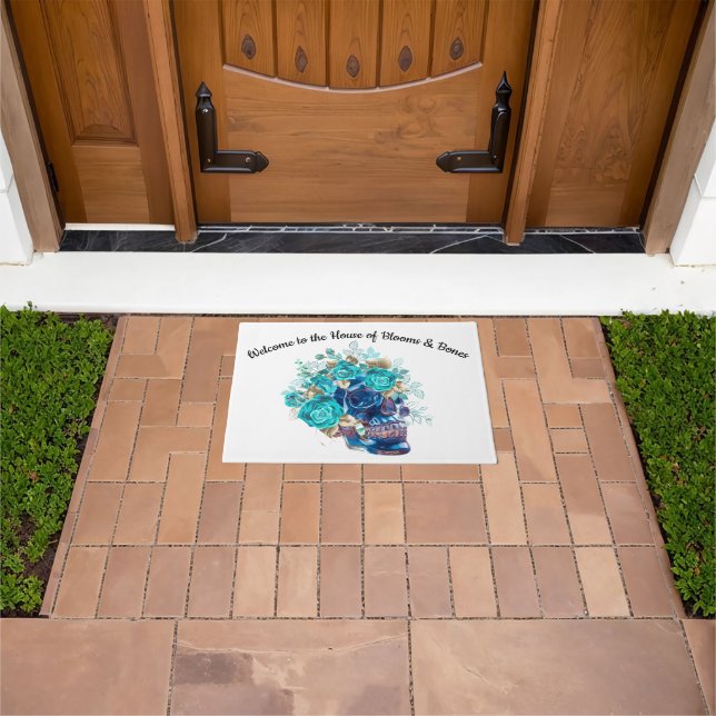 Felpudo Requiem Flor Azul (Exterior)