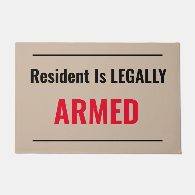 Felpudo Residente ARMADO LEAGALMENTE (Anverso)