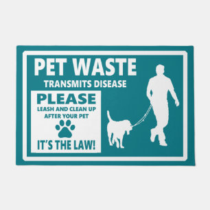 Felpudo RESIDUOS DE mascota - Aviso de cortesía