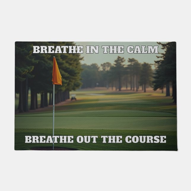 Felpudo Respiración personalizada en el campo de golf Brea (Anverso)