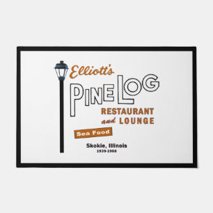 Felpudo Restaurante Elliott's Pine Log, Skokie, IL. 1939-8