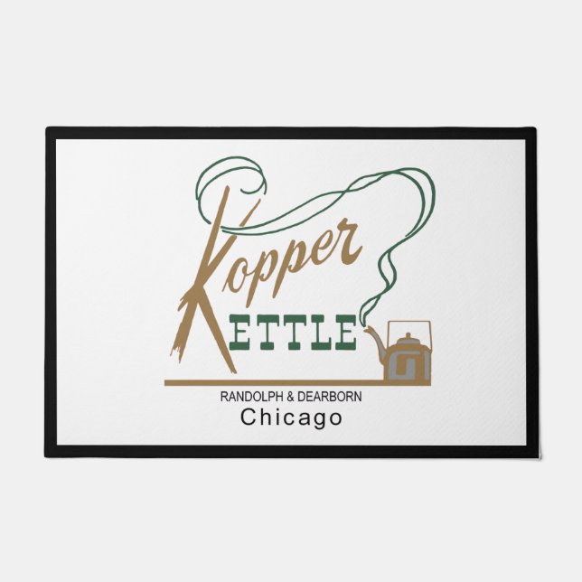 Felpudo Restaurante Kopper Kettle, Chicago, IL Doormat (Anverso)