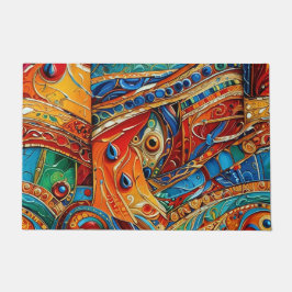 Felpudo Resumen de arte de superficie 1214 - Cubierta