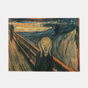 Felpudo Resumen de Arte Moderno de Scream Munch