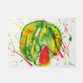 Felpudo Resumen de la sandía acuática brillante