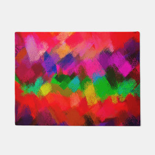 Felpudo Resumen de pintura colorida #3