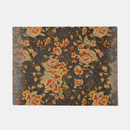 Felpudo Resumen Textura de la línea del lápiz floral