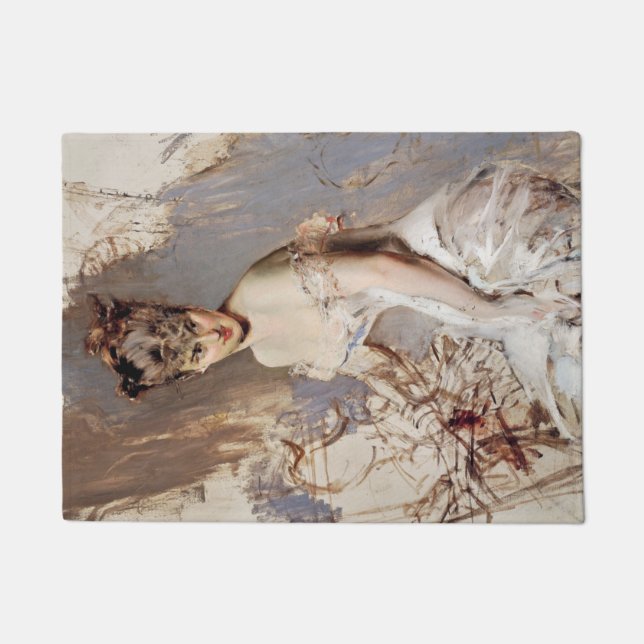 Felpudo Retrato de Alice Regnault (Señora Atractiva) (Anverso)