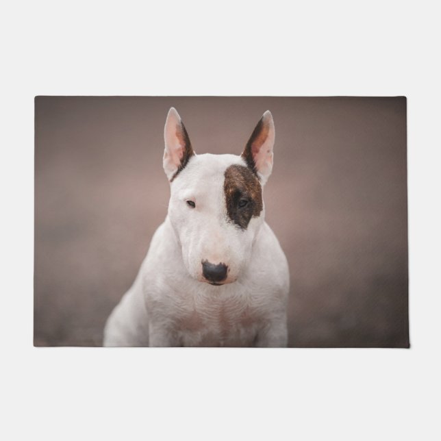 Felpudo Retrato de Bull Terrier (Anverso)