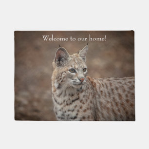 Felpudo Retrato de una Bobcat